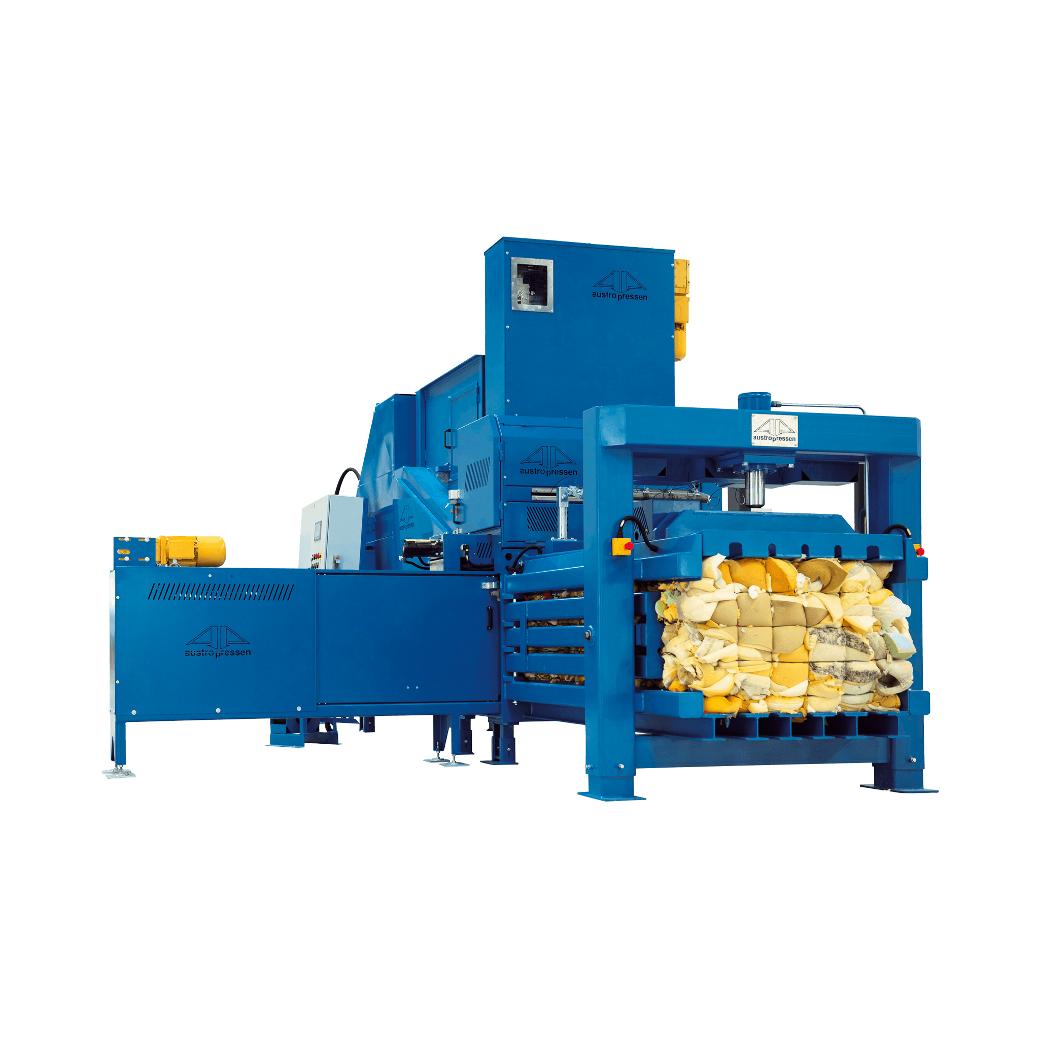 Automatic foam baling press APK-F channel baler Austropressen